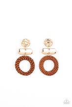 Load image into Gallery viewer, Woven Whimsicality Gold Earrings