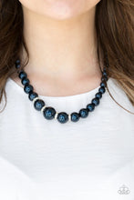 Load image into Gallery viewer, Party Pearls Blue Necklace