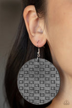 Load image into Gallery viewer, Weave Me Out of It Silver Leather Earrings