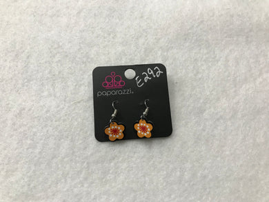 Starlet Shimmer Flower Wood Earrings #292