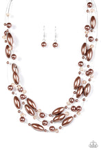 Load image into Gallery viewer, Happy Is the Bride Brown Necklace