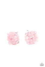 Load image into Gallery viewer, Bunches of Bubbly Pink Seed Bead Post Earrings
