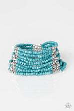 Load image into Gallery viewer, Outback Odyssey Blue Seed Bead Bracelet