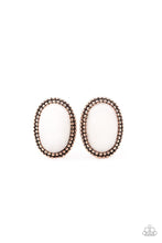 Load image into Gallery viewer, Shiny Sediment Copper Post Earrings