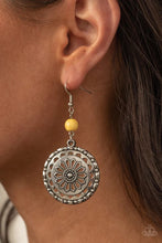 Load image into Gallery viewer, Flowering Frontiers Yellow Earring