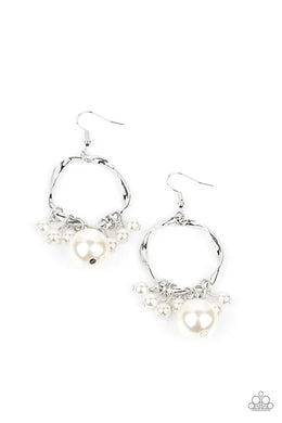 Delectably Diva White Earrings