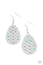 Load image into Gallery viewer, Glorious Gardens Blue Earrings