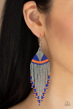 Load image into Gallery viewer, Beadazzle Me Silver Seed Bead Earrings