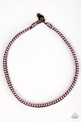 Traversing Mountain Red Urban Necklace