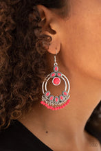 Load image into Gallery viewer, Palm Breeze Pink Earrings
