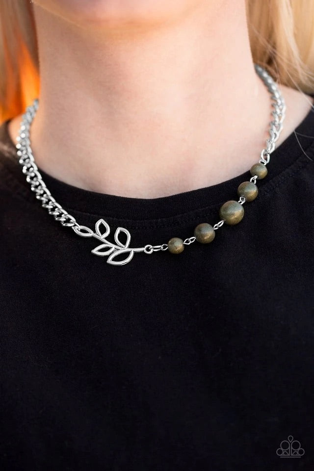 Autumn Allure Green Necklace