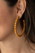 Load image into Gallery viewer, Should Have Could Have Wood Have Brown Wood Earrings
