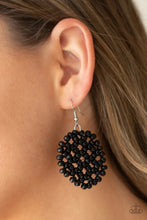 Load image into Gallery viewer, Summer Escapade Black Wood Earrings