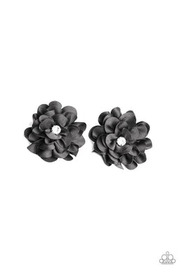 Strike a Posy Black Hair Clips