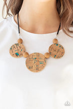 Load image into Gallery viewer, Pop the Cork Blue Necklace