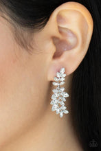 Load image into Gallery viewer, Frond Fairytale White Post Earrings