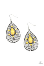 Load image into Gallery viewer, Modern Garden Yellow Earrings