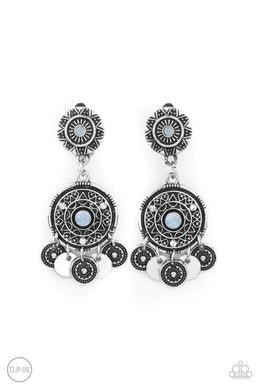 A Dreamcatcher Come True Blue Clip On Earrings