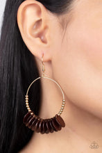 Load image into Gallery viewer, Caribbean Cocktail Brown Earrings