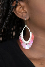 Load image into Gallery viewer, Mermaid Magic Pink Sequin Earrings