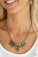 Load image into Gallery viewer, Rustic Smolder Brass Necklace