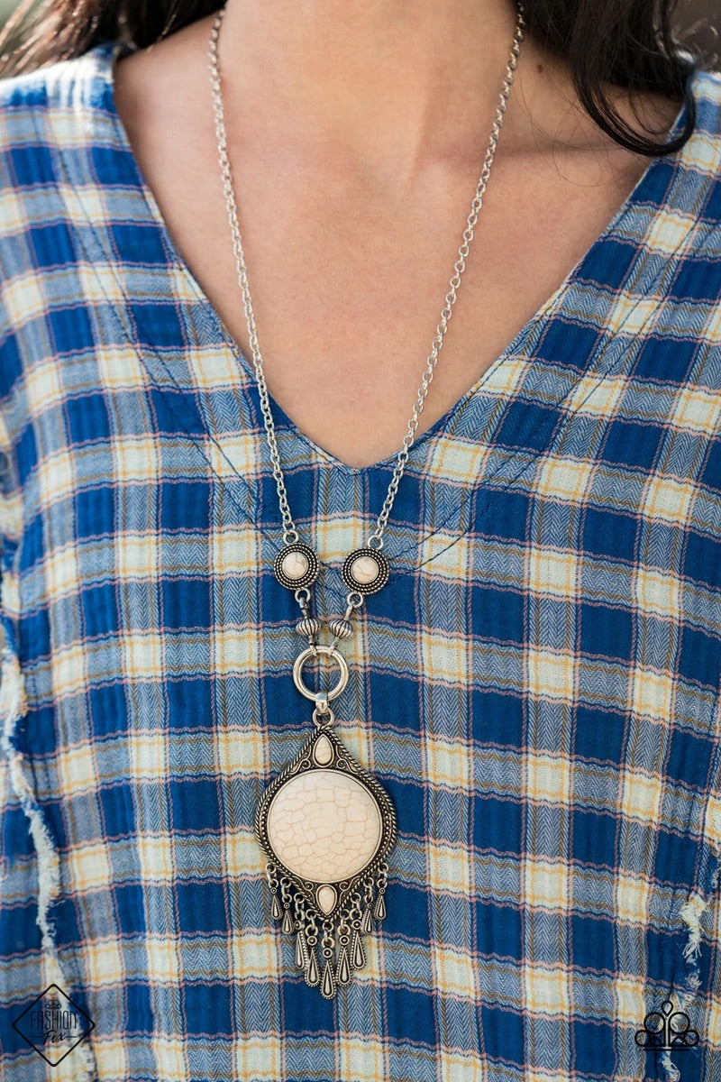 Majestic Mountaineer White Necklace