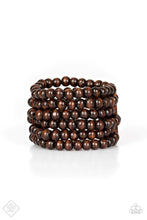Load image into Gallery viewer, Maui Mojito Brown Wood Bracelet