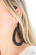 Load image into Gallery viewer, Malibu Mimosas Black Wood Earrings