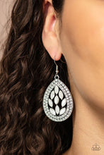 Load image into Gallery viewer, Encased Elegance White Earrings