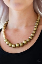 Load image into Gallery viewer, Power to the People Brass Necklace
