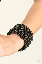 Load image into Gallery viewer, Tropical Bliss Black Wood Bracelet