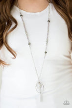 Load image into Gallery viewer, Teardroppin Tassels Silver Necklace