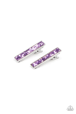 For All the World to Sequin Purple Hair Clip