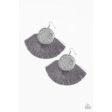 Load image into Gallery viewer, Foxtrot Fringe Silver Tassel Earrings