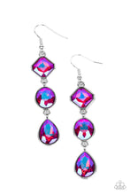 Load image into Gallery viewer, Reflective Rhinestones Pink Earrings