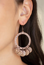 Load image into Gallery viewer, Trinket Tease Copper Earrings