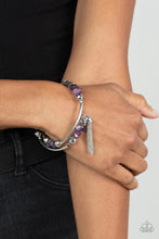 Load image into Gallery viewer, Mineral Mosaic Purple Coil Bracelet