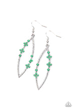 Load image into Gallery viewer, Flowery Finesse Green Earrings