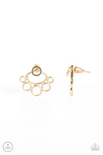 Load image into Gallery viewer, Completely Surrounded Gold Jacket Earrings
