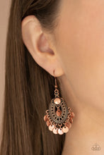 Load image into Gallery viewer, Chime Chic Copper Earrings