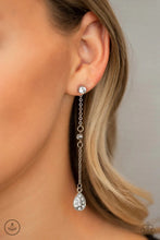 Load image into Gallery viewer, When It Reigns White Jacket Earrings