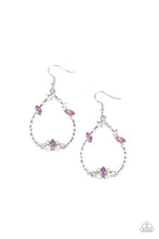 Load image into Gallery viewer, Lotus Ice Purple Earrings