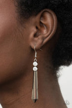 Load image into Gallery viewer, Sparkle Stream White Earrings