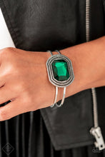 Load image into Gallery viewer, Heirloom Highness Green Hinged Bracelet