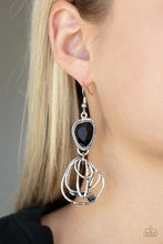 Load image into Gallery viewer, Galactic Drama Black Earrings