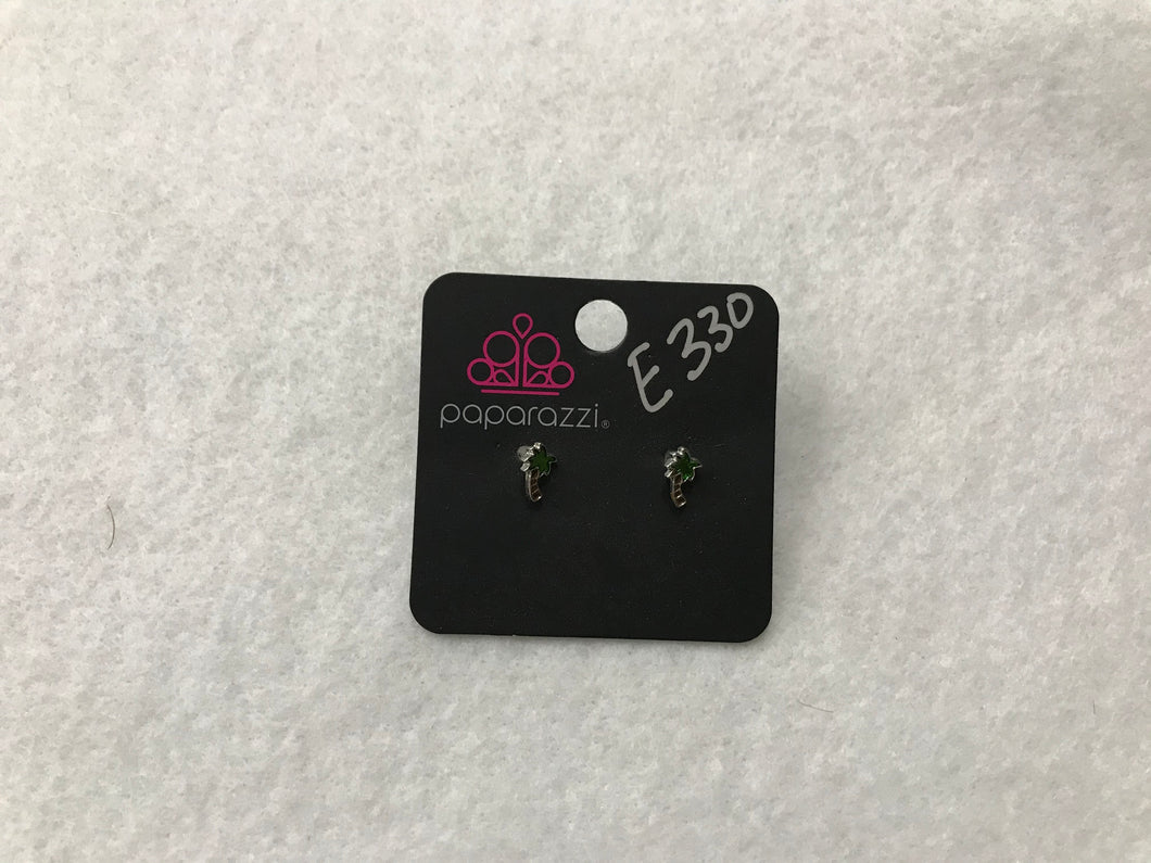 Starlet Shimmer Palm Tree Post Earrings #330