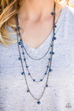 Load image into Gallery viewer, The Fame Is Up Blue Necklace