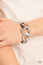 Load image into Gallery viewer, Bombshell Squad White Hinged Bracelet