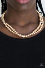 Load image into Gallery viewer, Put On Your Party Dress Brown Necklace