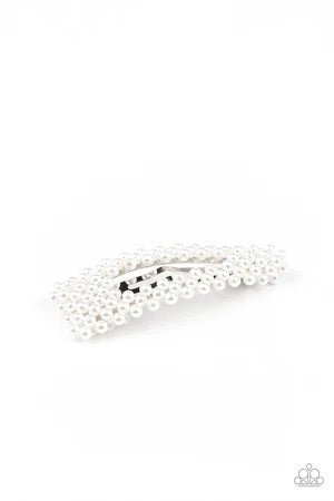 Pearl Persuasion White Hair Clip